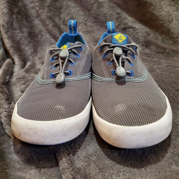 SPERRY SON-R PONG BLUE SNEAKER SHOES MENS 9R ATHLETIC Mesh Deck Shoe READ - Picture 6 of 13